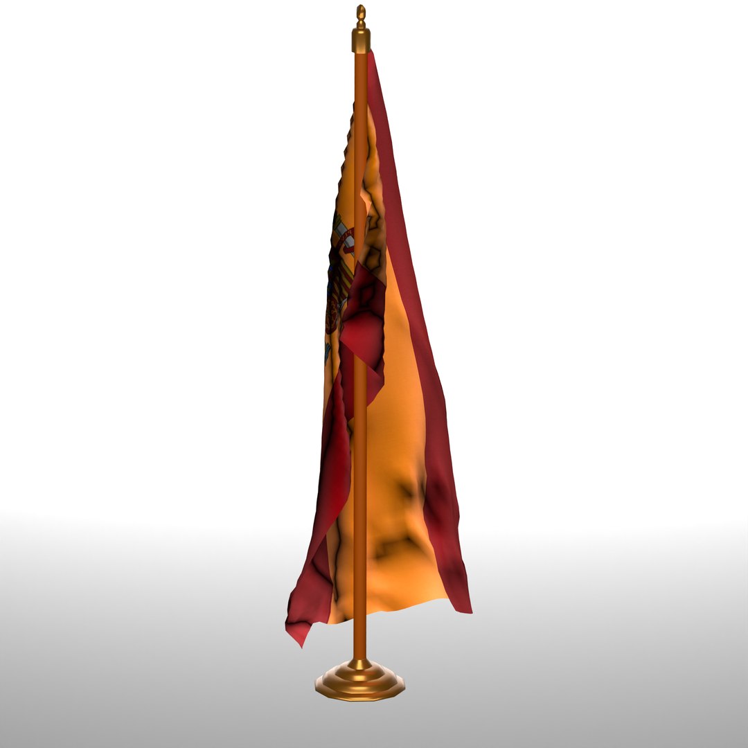 SPAIN Table Flag T 3D Model TurboSquid 2282064