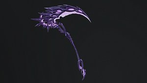 Handpainted Scythe 3D model
