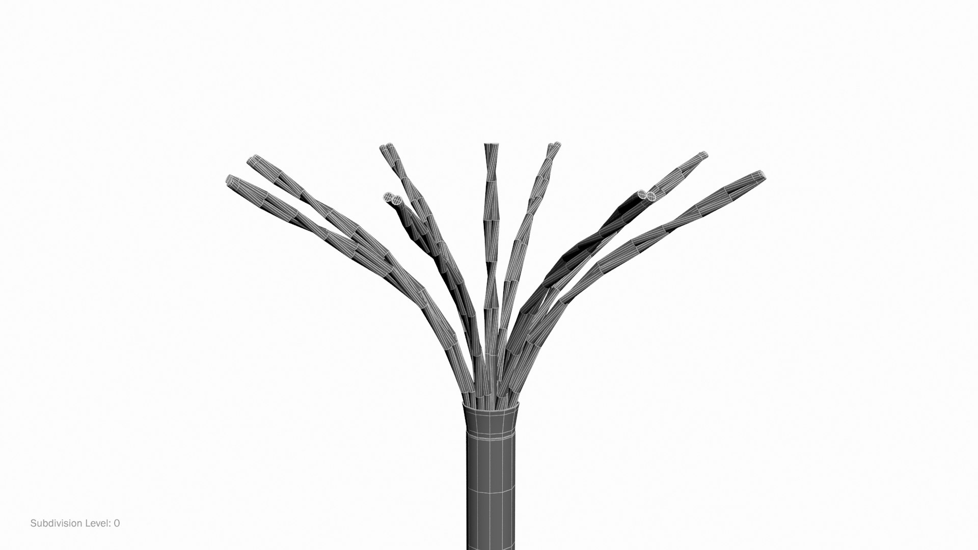 3D Cables Line Phones Bare - TurboSquid 1463201