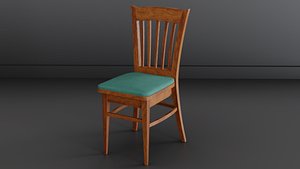3D Wooden Chair