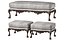 benjamin randolph french bench and pouf art 732