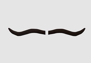 simple cartoon beard