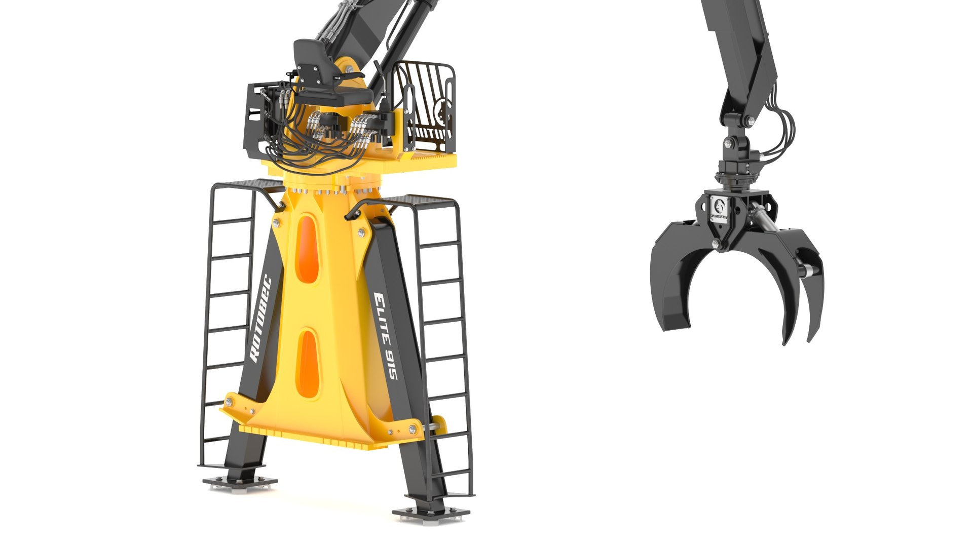 3D Rotobec Elite 915 Grapple Loader 02 Model - TurboSquid 2316408