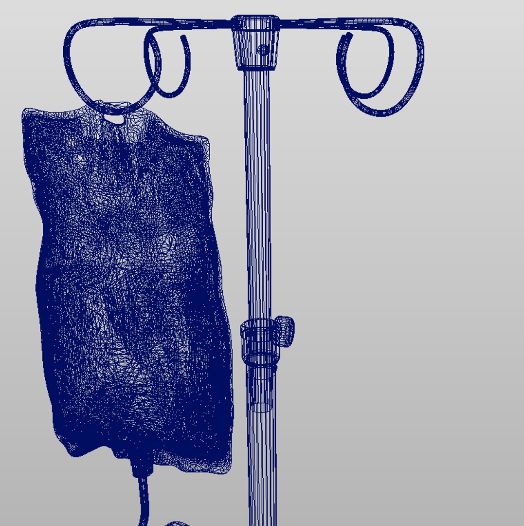 Iv Intravenous Pump Machine 3d Max
