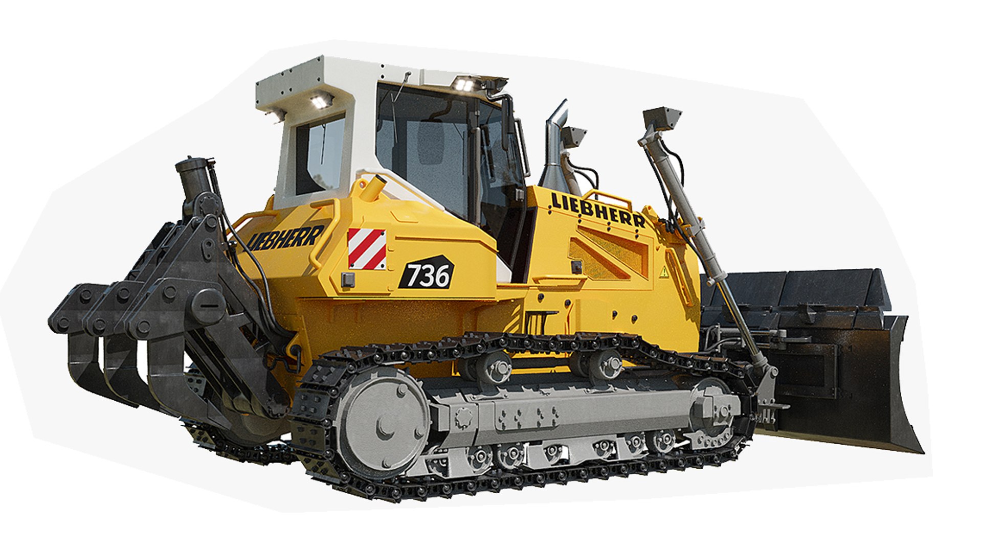 3D LIEBHERR PR 736 Litronic Crawler Bulldozer Model - TurboSquid 2196502