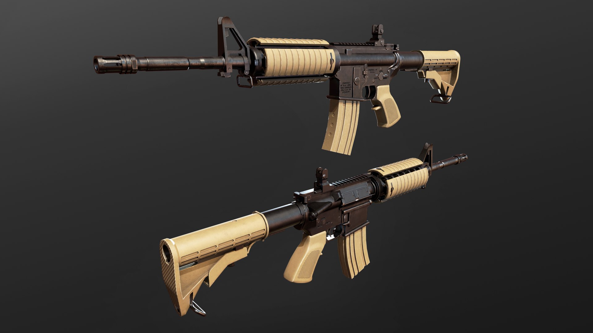 m4 carabine 3D model https://p.turbosquid.com/ts-thumb/Jk/tqN6Gs/zy3E95zv/screenshot000/png/1590553608/1920x1080/fit_q87/984c1b6b25ea2fd475db24bb026997e6dfbbb6f8/screenshot000.jpg