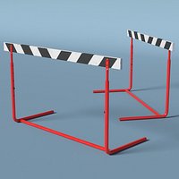 Athletics Training Adjustable Hurdle Red