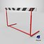 Athletics Training Adjustable Hurdle Red