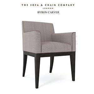 3D model dinning chair byron carver