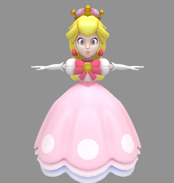 peach peachette 3D model