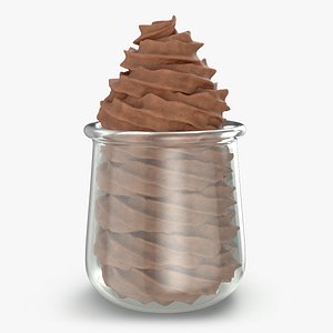 Chocolate Whipped Cream Swirl 3D model