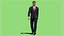 Rigged business man walking