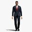 Rigged business man walking