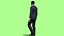 Rigged business man walking