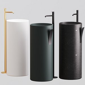 3D model GIRO  Washbasin By INBANI strato