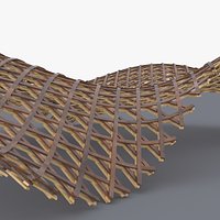 Parametric Woven Wood Structure UNIT-01