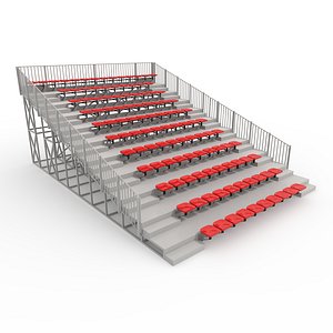 3D Bleachers 24