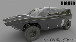 Drozd amphibious rigged model