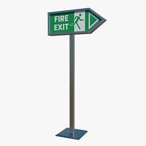 3D Floor Stand for Fire Exit