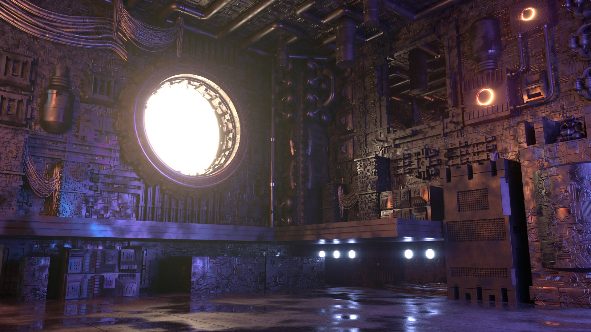 3D Cyberpunk Interior Model - TurboSquid 2098950