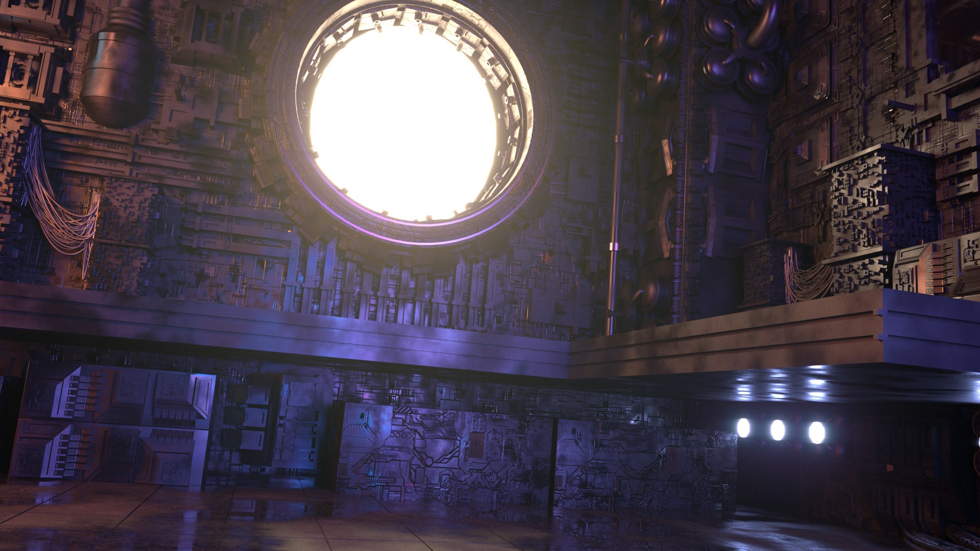 3D Cyberpunk Interior Model - TurboSquid 2098950