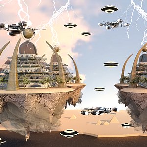 pyramid city 3D model