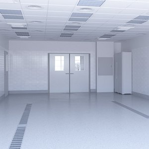 Empty Base Laboratory Interior 5 3D model