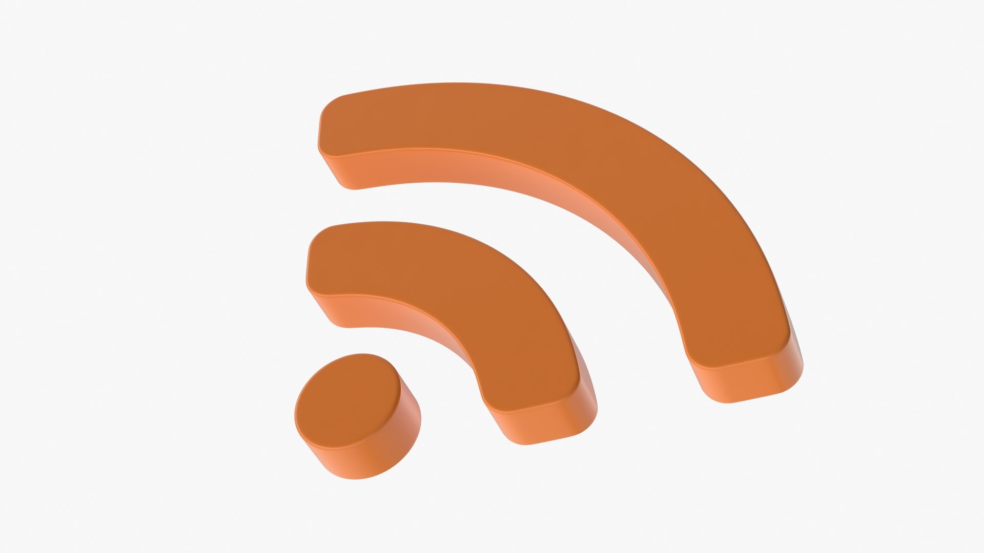 3D Rss Symbol Model - TurboSquid 1491994