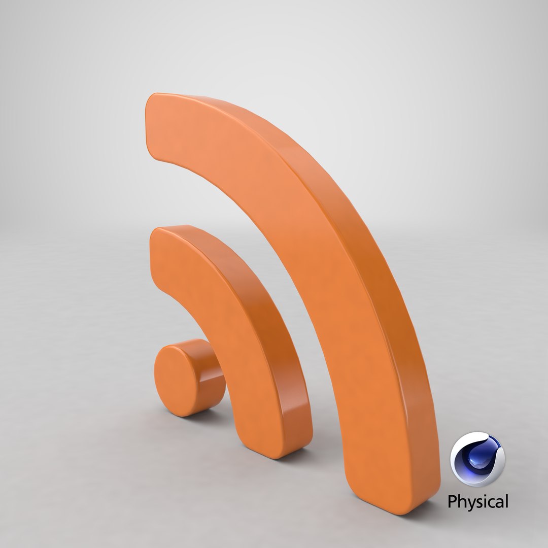 3D Rss Symbol Model - TurboSquid 1491994