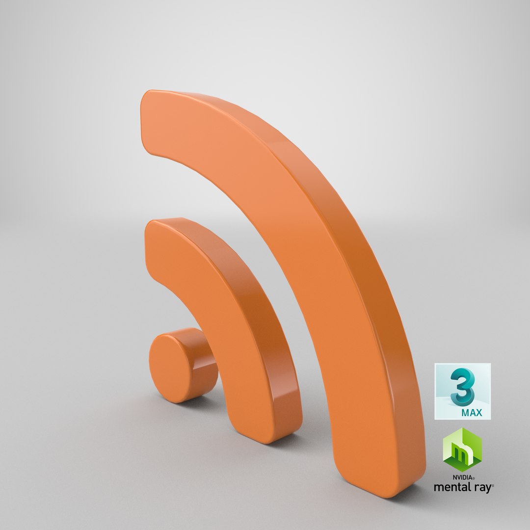 3D Rss Symbol Model - TurboSquid 1491994