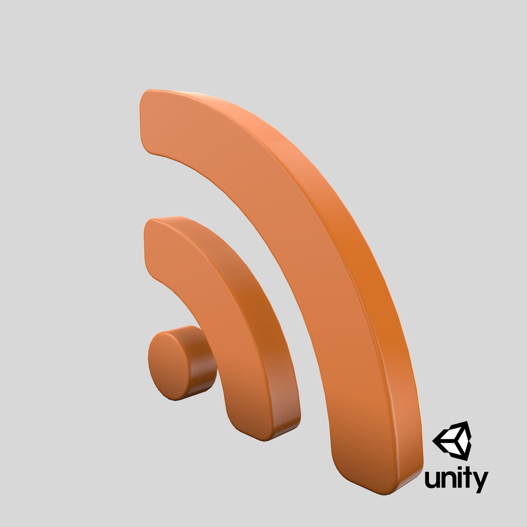3D Rss Symbol Model - TurboSquid 1491994
