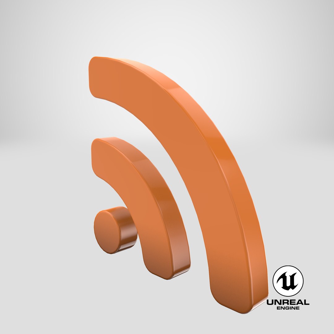 3D Rss Symbol Model - TurboSquid 1491994
