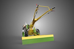 HAND TRACTOR LANDSCAPE RAKE RAKING RAKER HARROW SPIKE IMPLEMENT