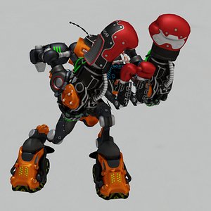 SCI FI ROBOT GAME READY 3D