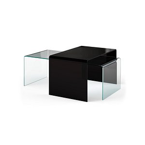 3D Table Basse 110 X 50 Cm Verre BURANO