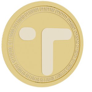 3D gold coin