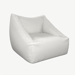 3D Bean Bag Fabric Chair 06