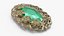 Vintage Brooch with Gemstones