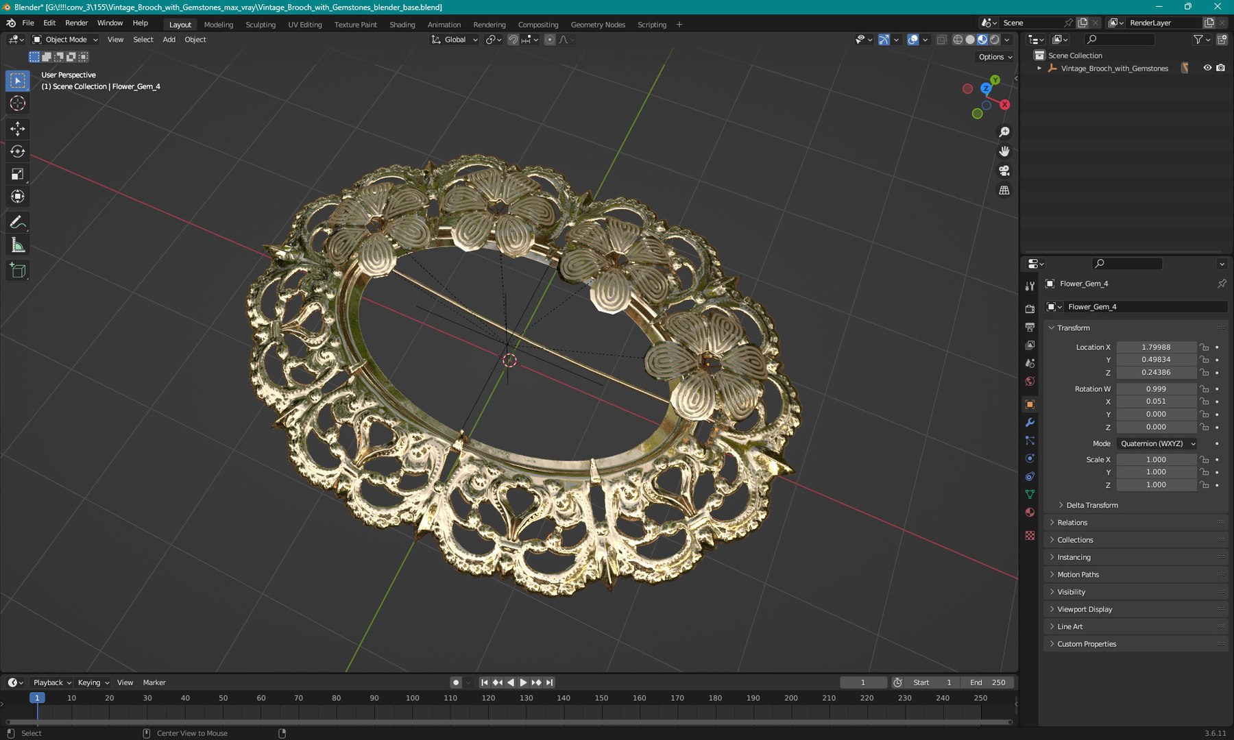3D Vintage Brooch with Gemstones https://p.turbosquid.com/ts-thumb/Jl/wnq7bL/MG/vintage_brooch_with_gemstones_1003/jpg/1749513300/1920x1080/fit_q87/360878ab3fd361c88d59bfa445e48dcfe31bbd4a/vintage_brooch_with_gemstones_1003.jpg