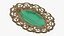 Vintage Brooch with Gemstones