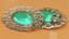 Vintage Brooch with Gemstones