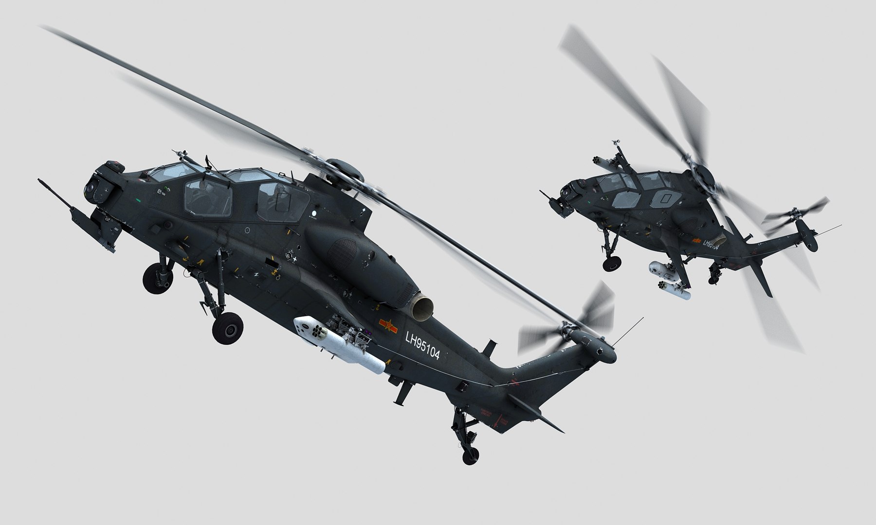 3D China Armed Helicopter-WZ10 - TurboSquid 1989523