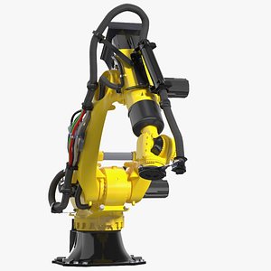 Ultra Robotic Arm Yellow Rigged for Cinema 4D