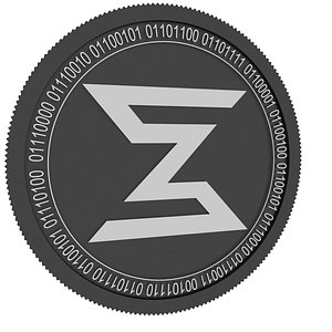 3D zelerius black coin model