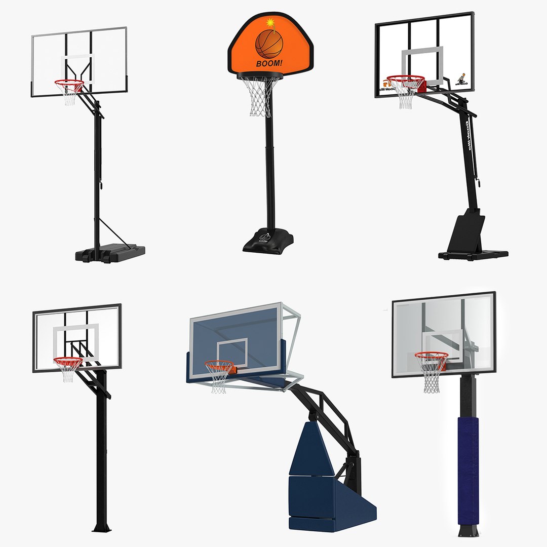 Basketball Hoops Collection 2 3D model preview