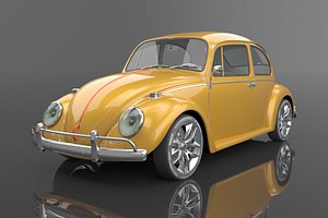 3D 1967 Volkswagen Beetle model