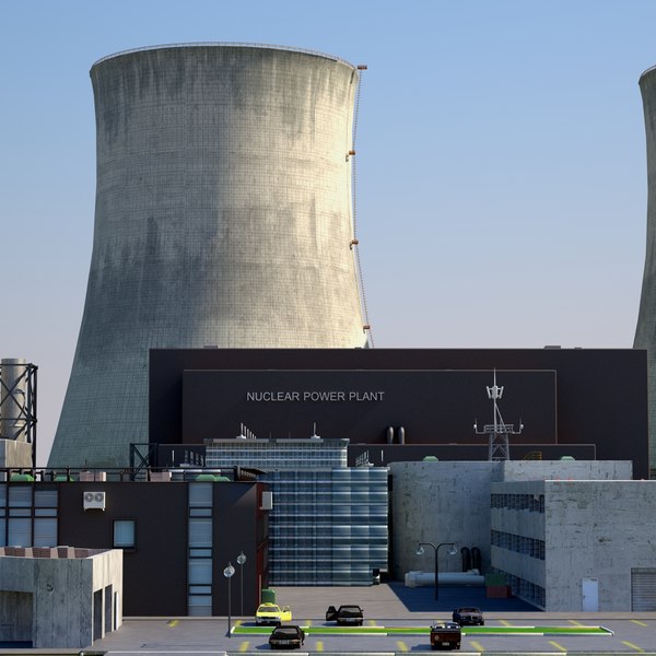 3d max nuclear power plant station