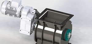 Simple manufacturing 250 airlocks-rotary valves