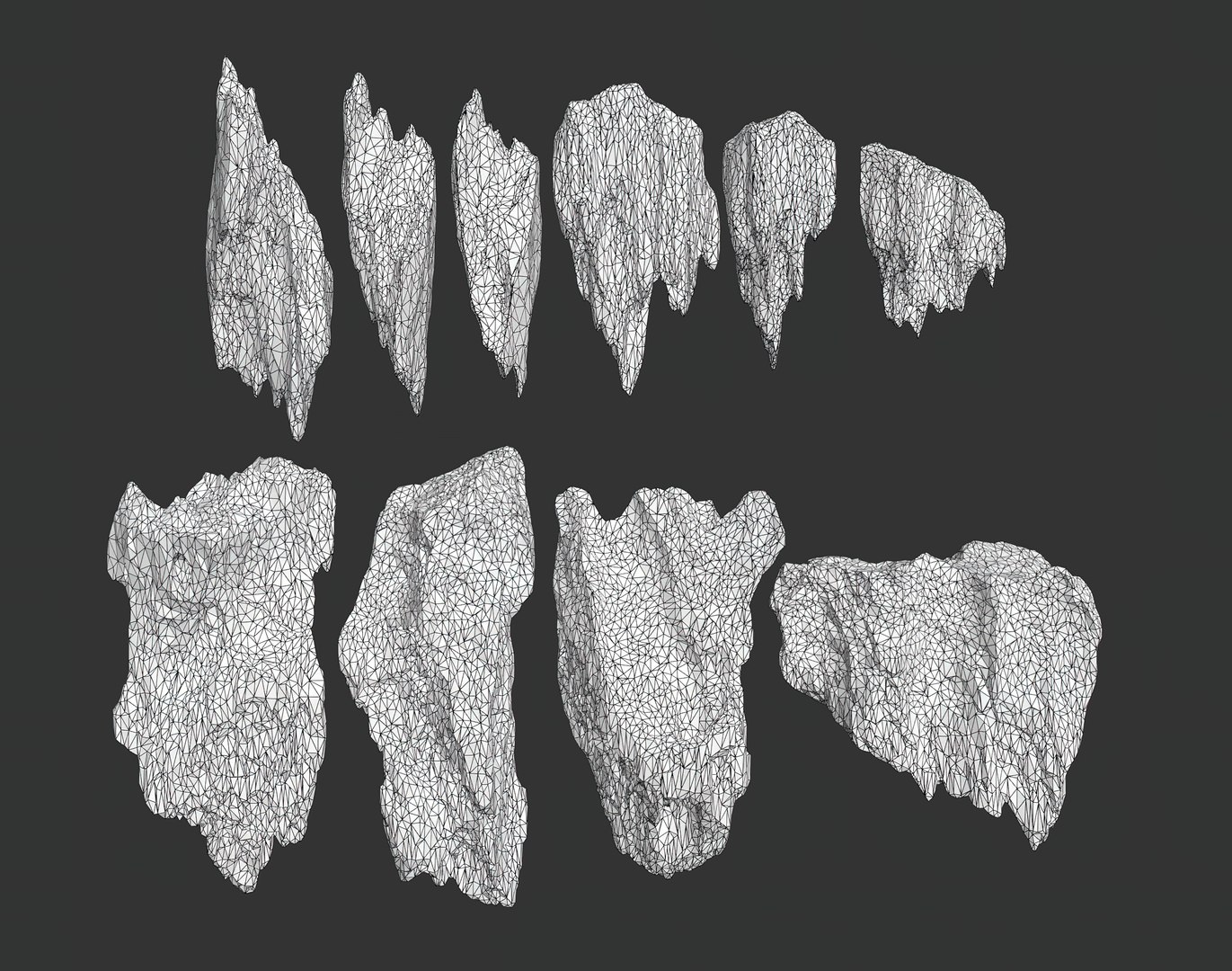40 Low poly Ice Cave Modulars - 231219 model - TurboSquid 2167609