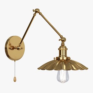 3D model Industrial Retro Loft Antique Wall Lamp
